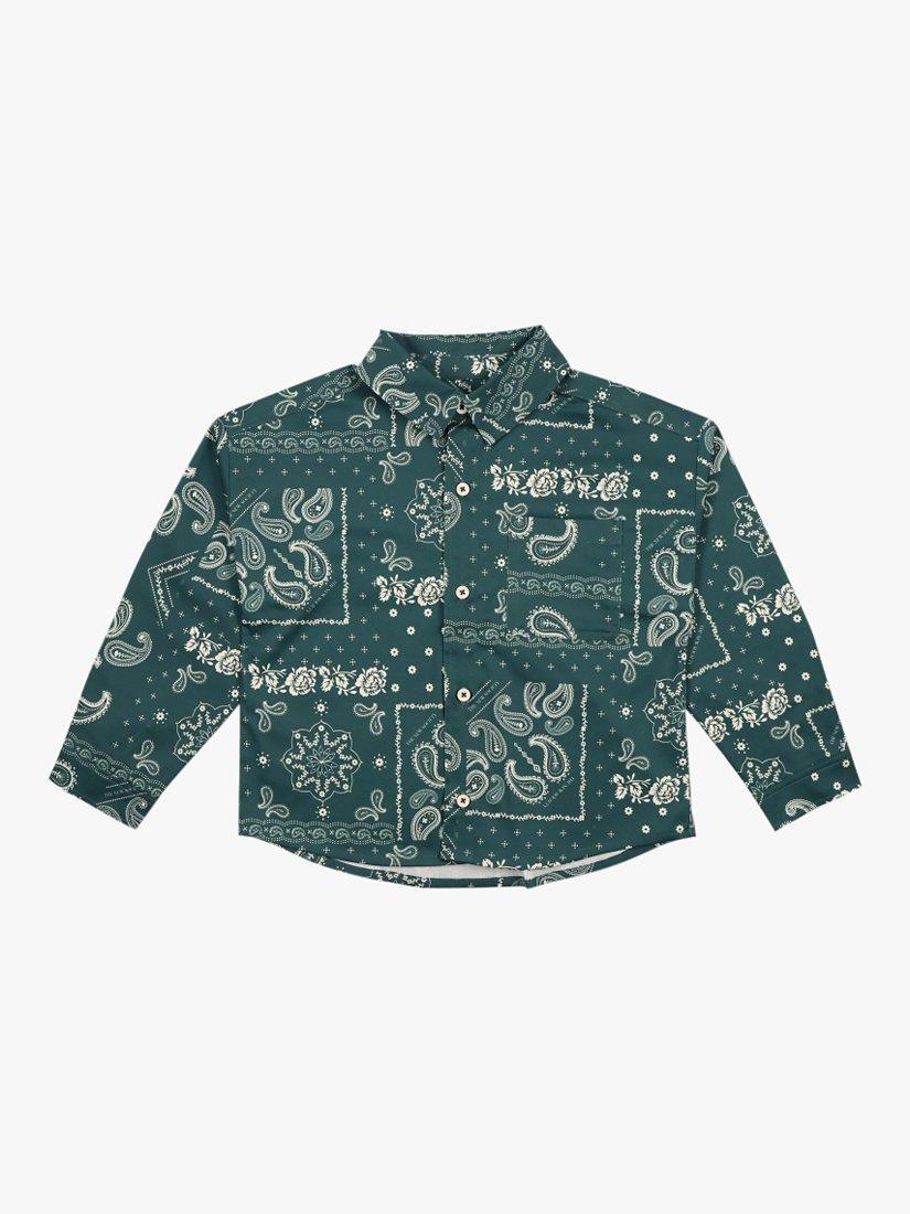 Product image 1 of 2, which shows The New Society Kids' Gallen Paisley Shirt, Adventure, 4 years