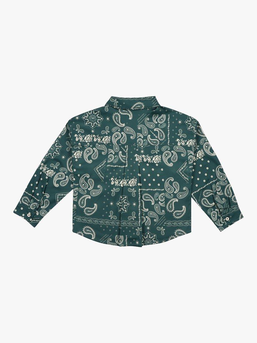 Product image 2 of 2, which shows The New Society Kids' Gallen Paisley Shirt, Adventure, 4 years
