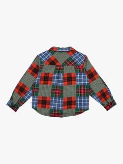 The New Society Kids' Perth Patchwork Shirt, Patchwork - view 2, Patchwork