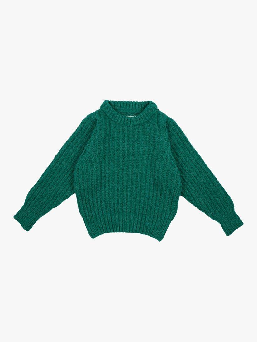 Product image 1 of 2, which shows The New Society Kids' Tampere Jumper, Retro Green, 10 years