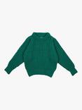 The New Society Kids' Tampere Jumper, Retro Green