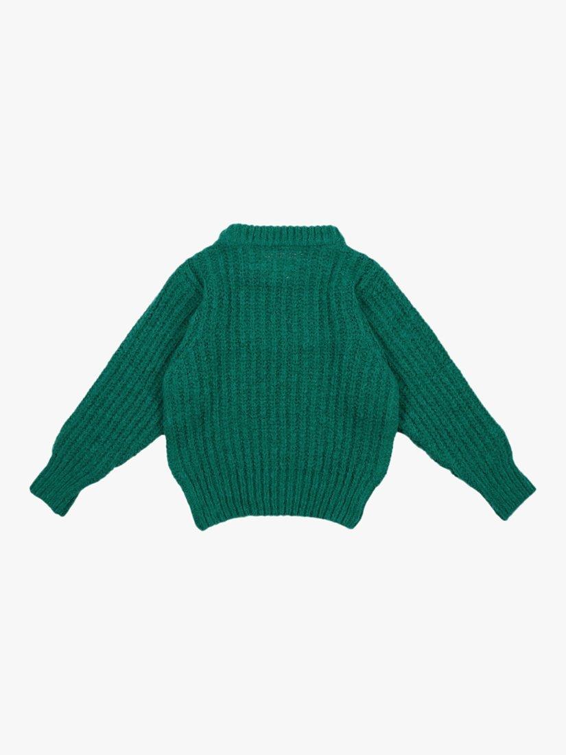 Product image 2 of 2, which shows The New Society Kids' Tampere Jumper, Retro Green, 10 years