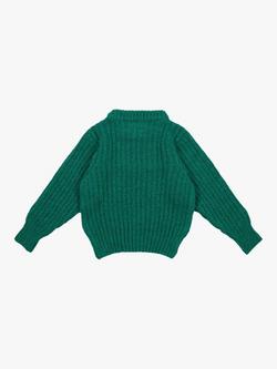 The New Society Kids' Tampere Jumper, Retro Green - view 2, Retro Green