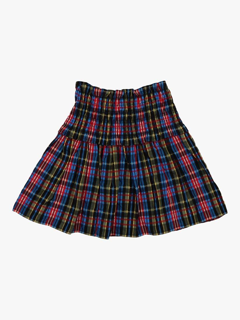 Product image 1 of 2, which shows The New Society Kids Mars Tartan Mini Skirt, Tartan, 10 years