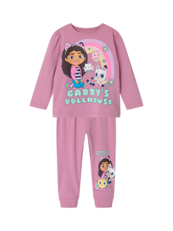 Gabby's Dollhouse Kids' Pyjama Set, Mauve Orchid, Mauve Orchid