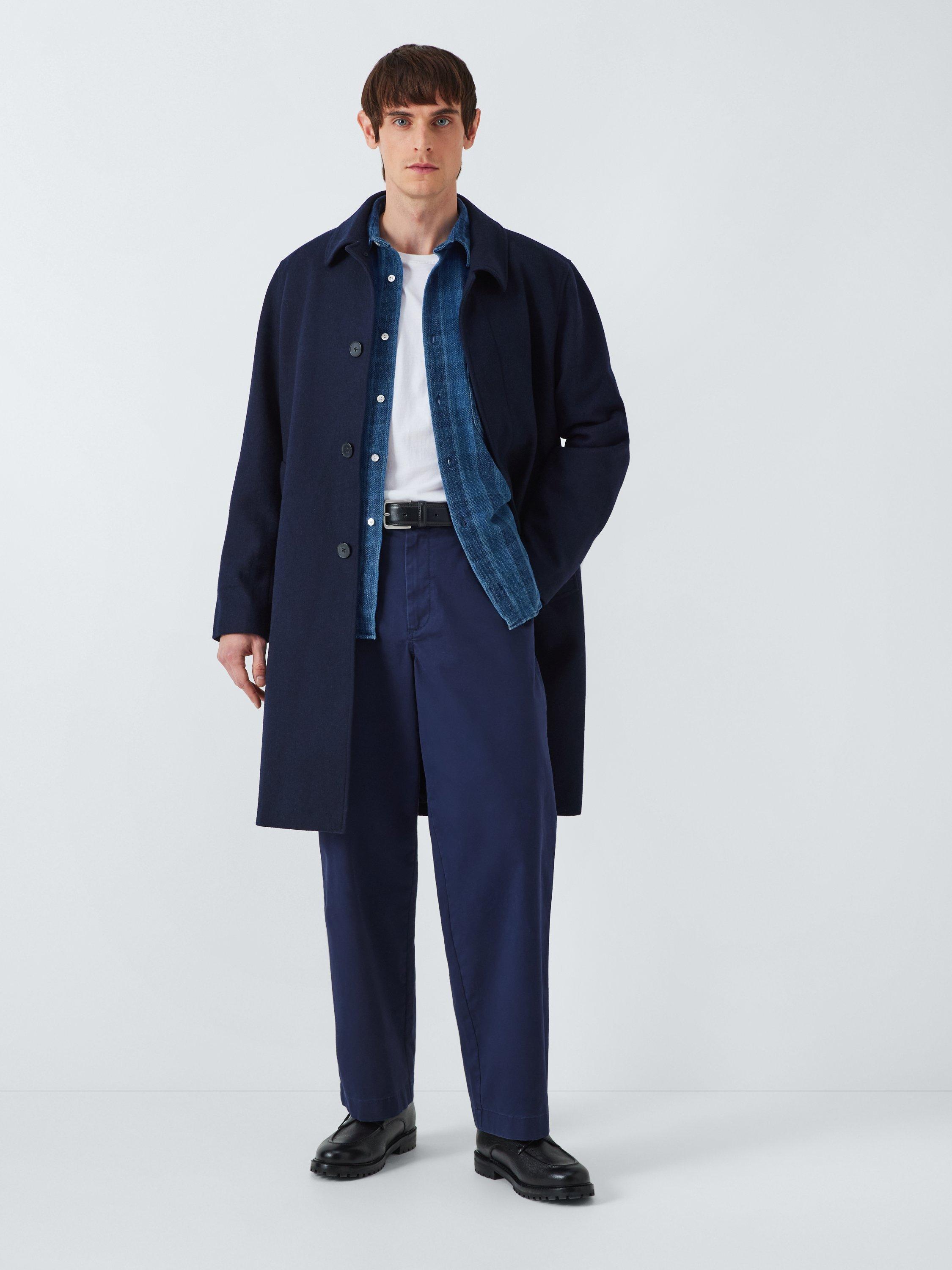 Product image 3 of 6, which shows La Paz Check Oversized Cotton Shirt, Indigo, XL