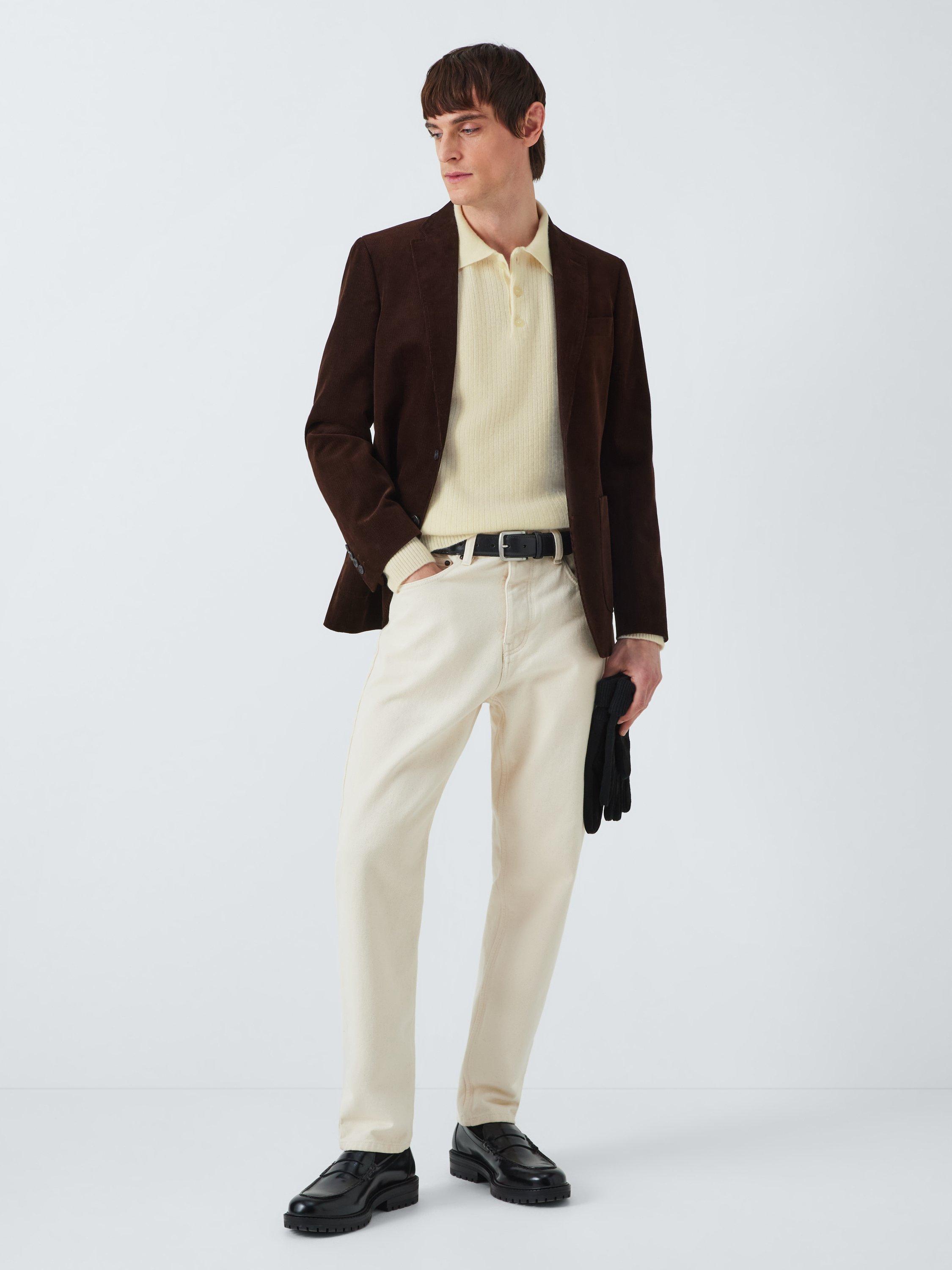 Product image 3 of 6, which shows La Paz Wool Polo Neck Jumper, Oyster White, XL