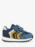 Geox Baby Alben Suede Trainers, Jeans/Ochre