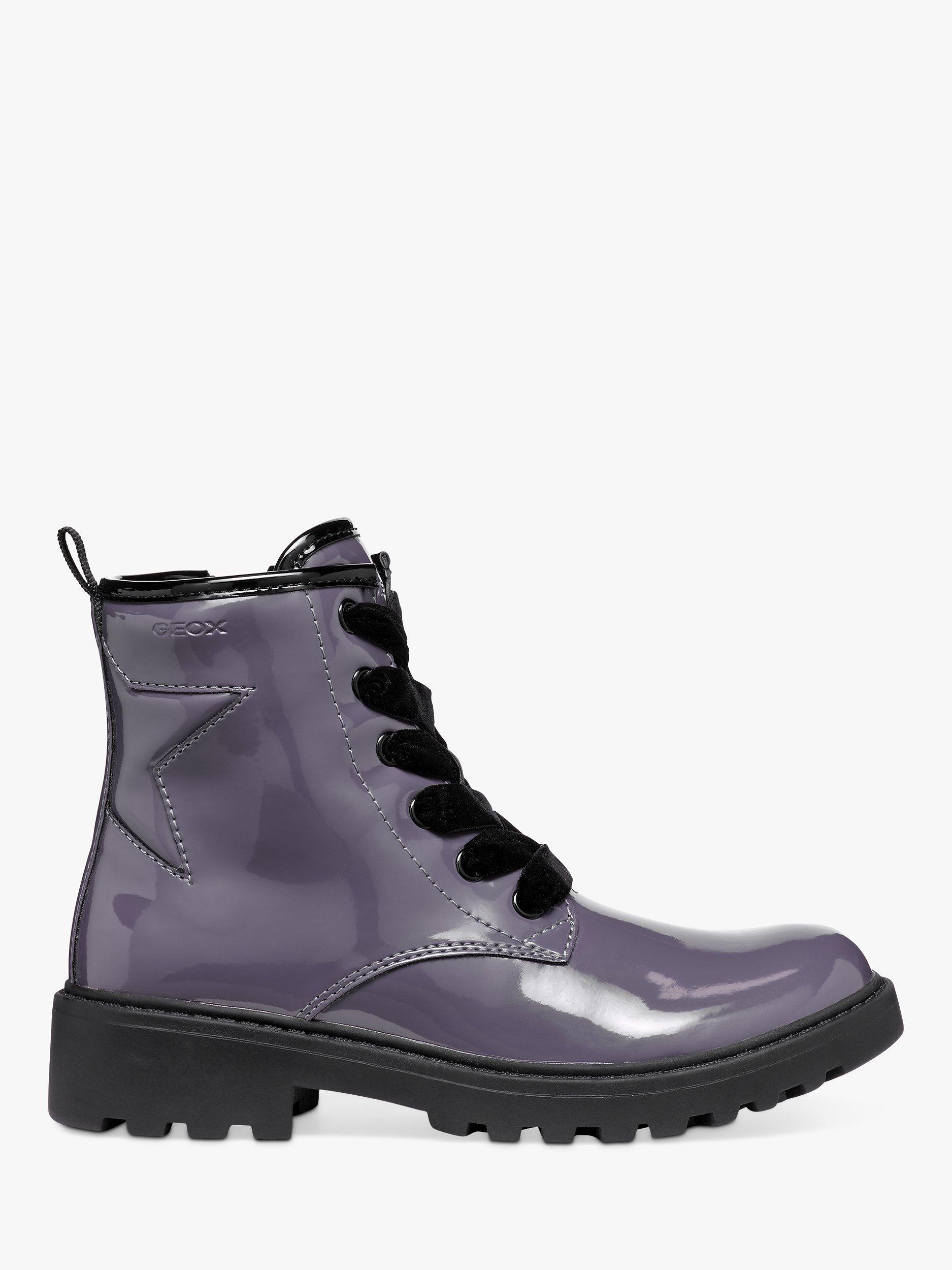 Geox Kids Casey Ankle Boots Purple