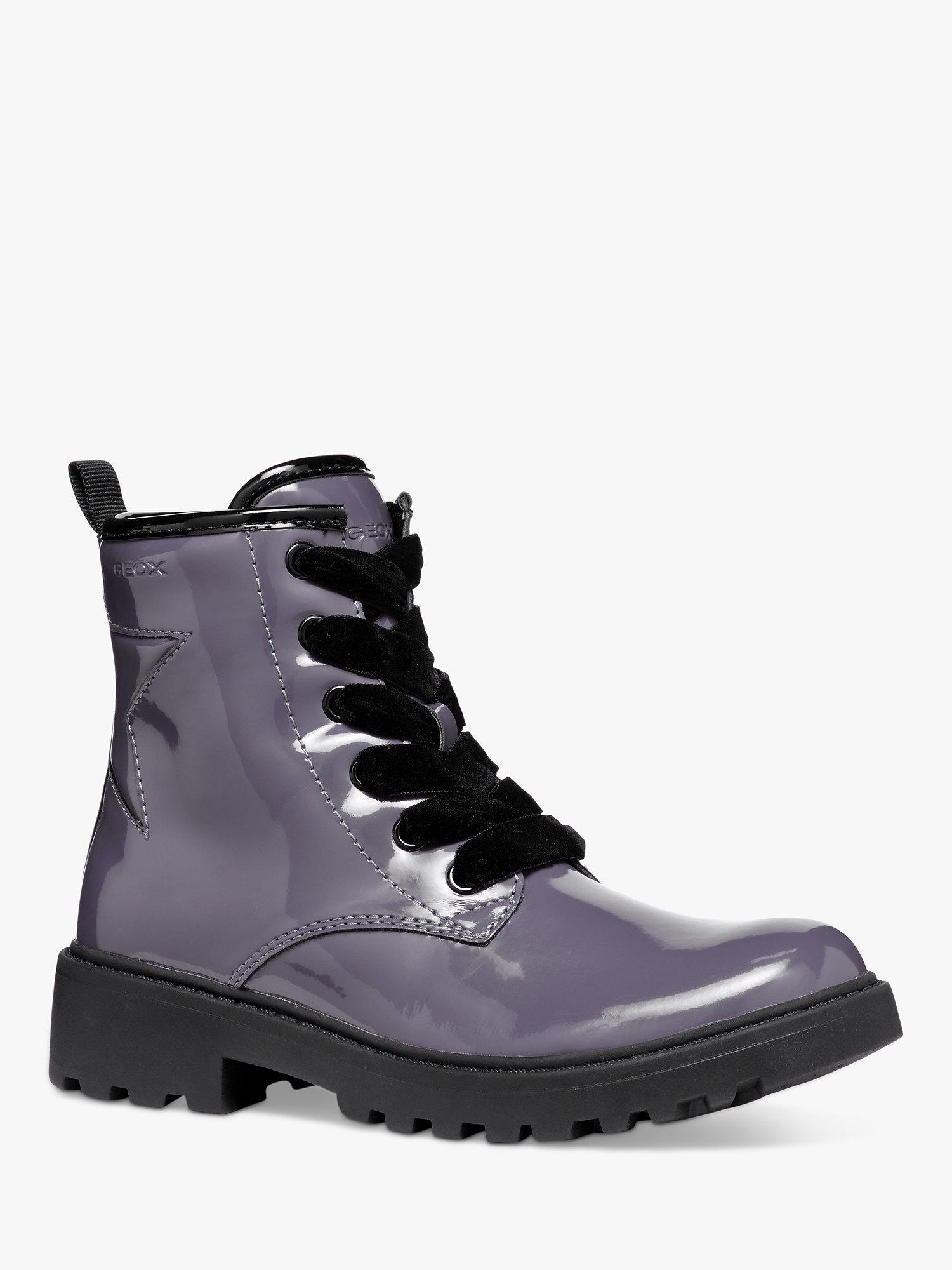 Geox Kids Casey Ankle Boots Purple