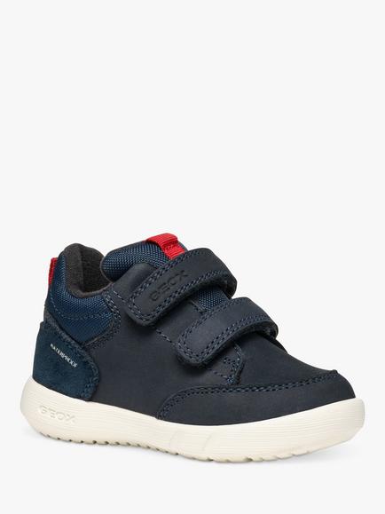 Geox Kids' Hyroo Trainers - view 2, Navy/Red