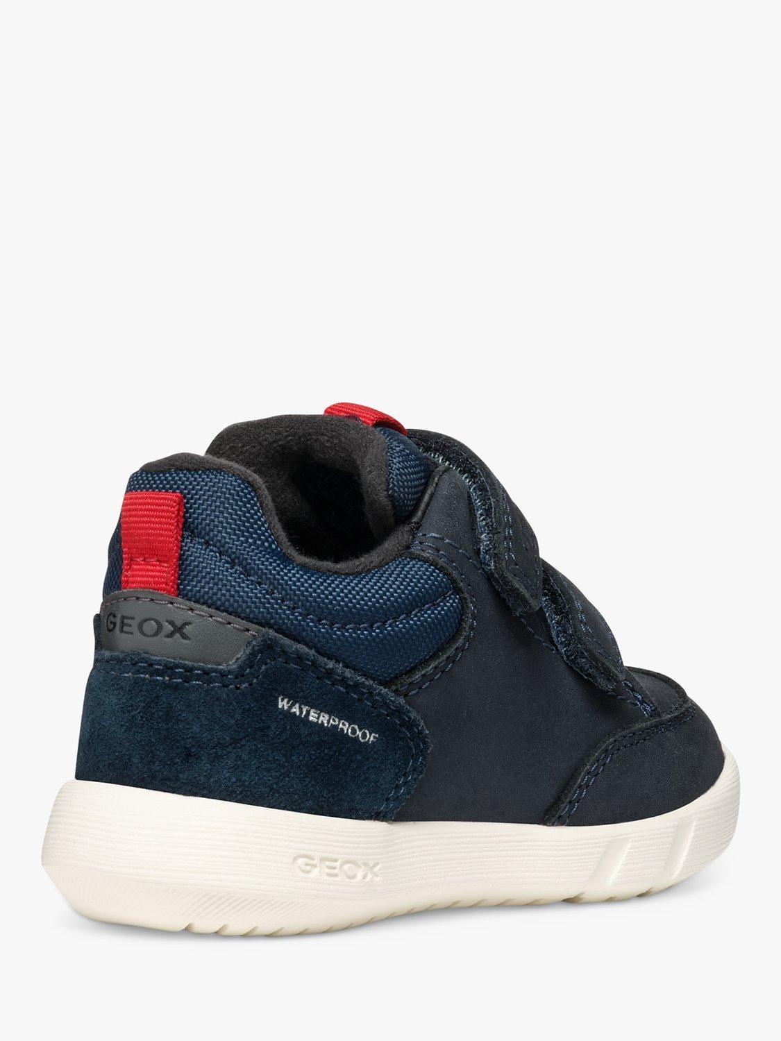 Product image 4 of 6, which shows Geox Kids' Hyroo Trainers, Navy/Red, EU21