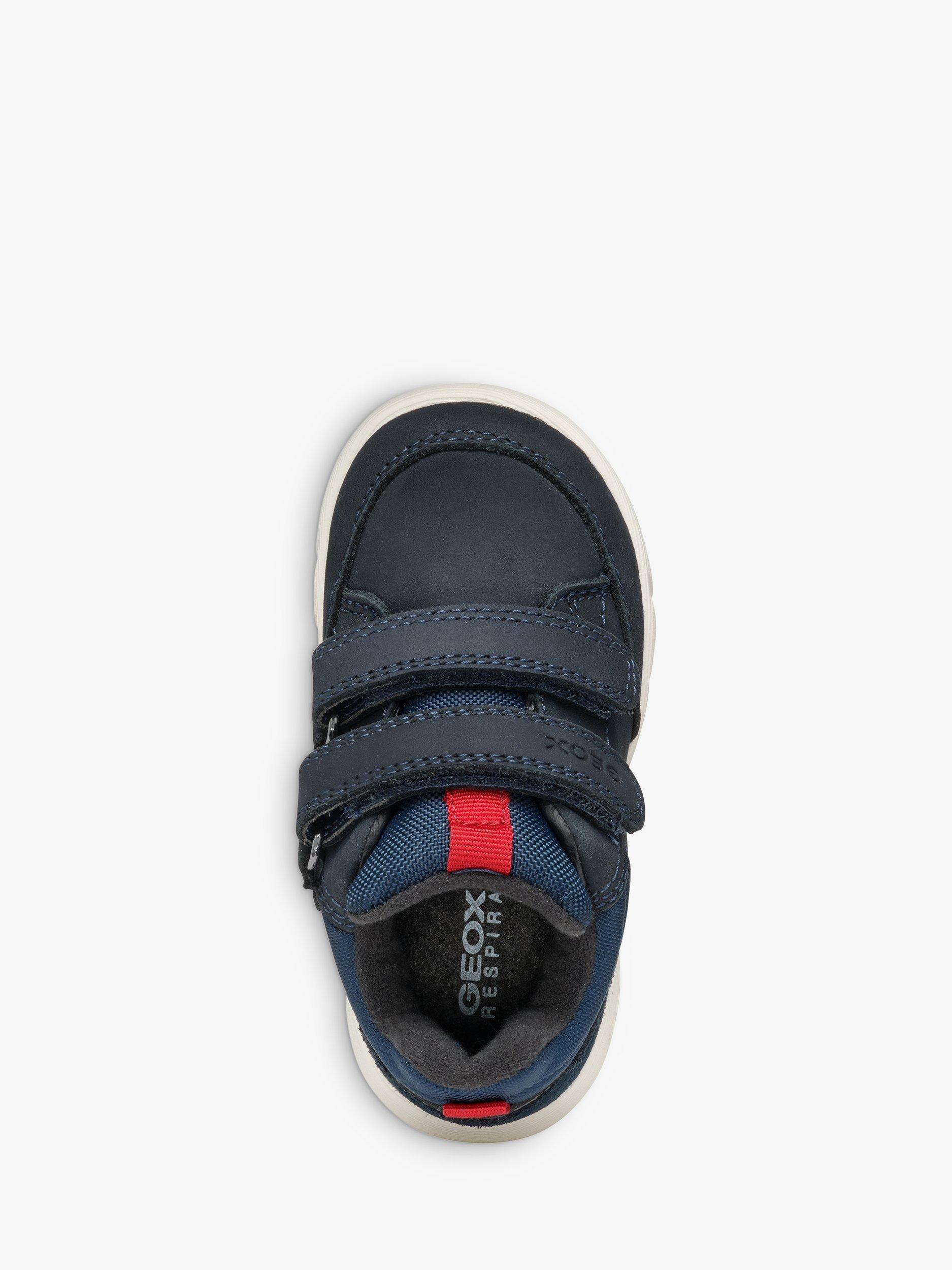 Product image 5 of 6, which shows Geox Kids' Hyroo Trainers, Navy/Red, EU21