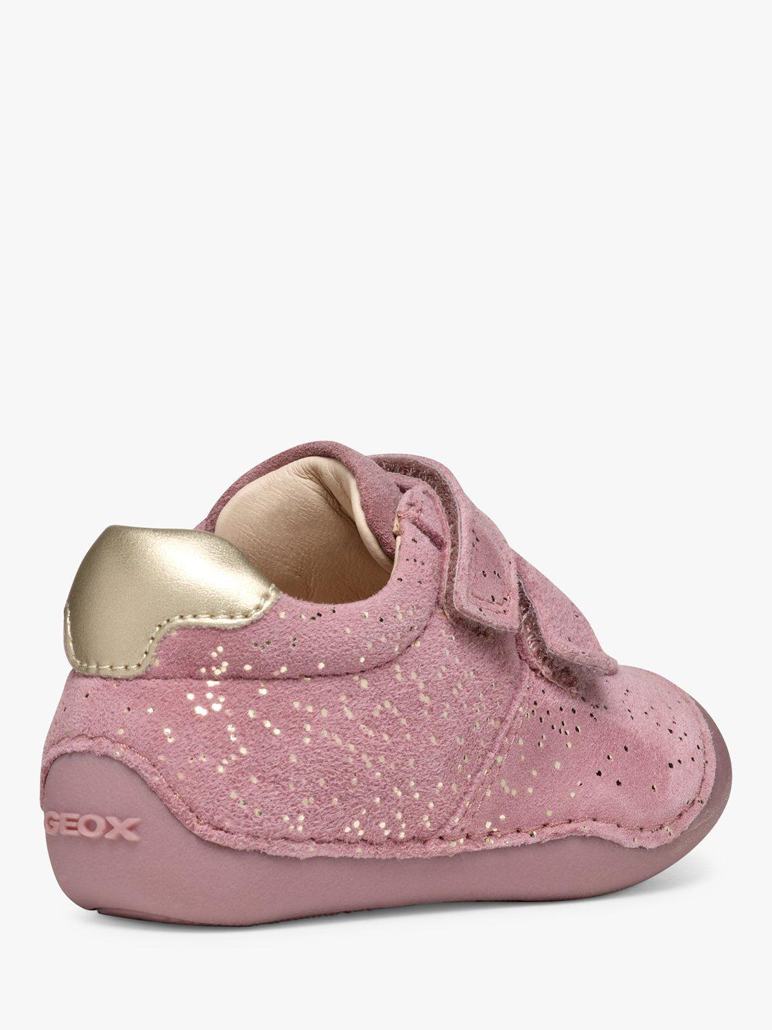 Product image 4 of 6, which shows Geox Baby Tutim Pre Walker Shoes, Pink/Platinum, EU18