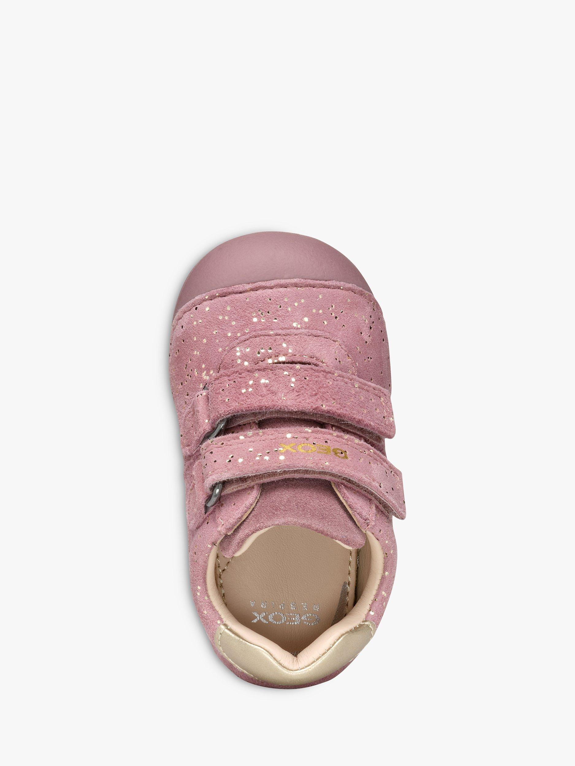 Product image 5 of 6, which shows Geox Baby Tutim Pre Walker Shoes, Pink/Platinum, EU18