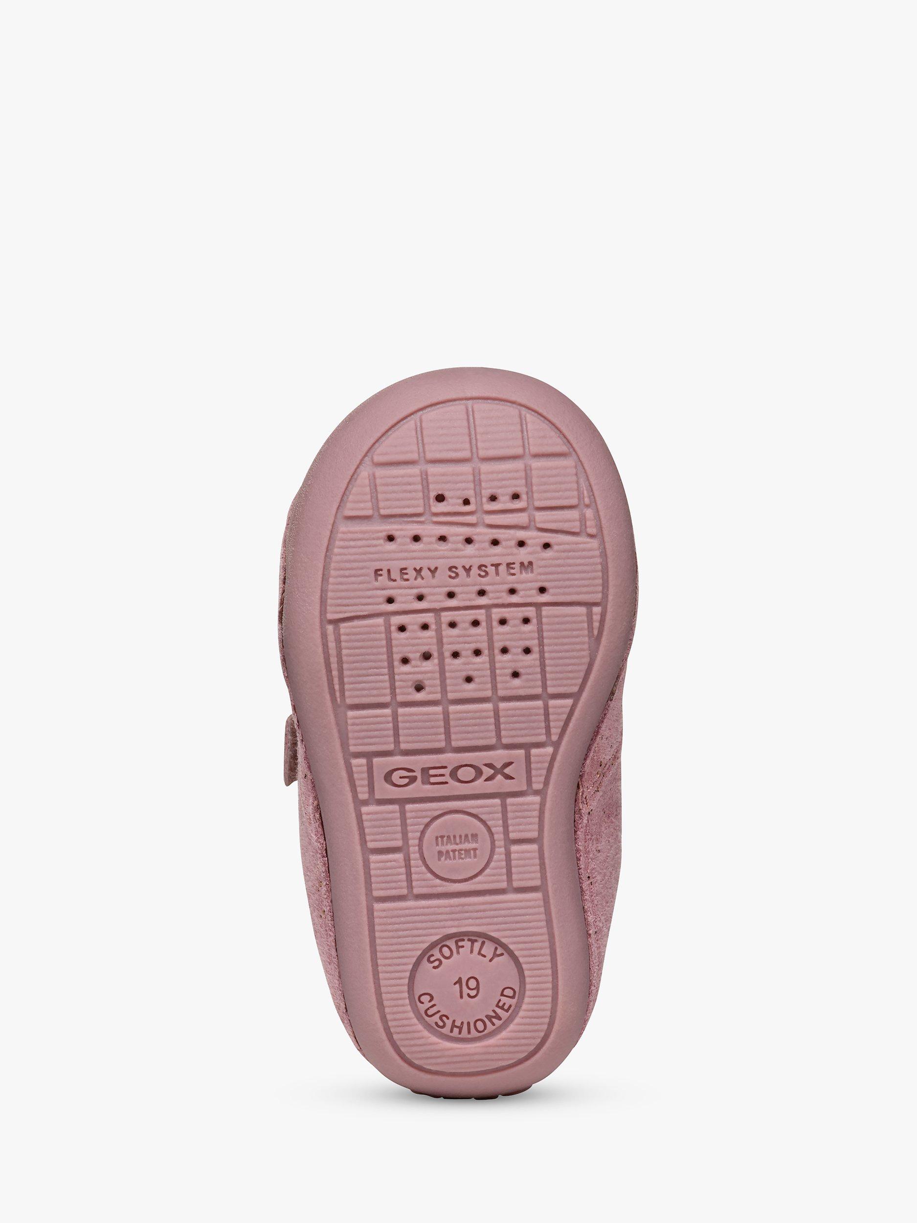Product image 6 of 6, which shows Geox Baby Tutim Pre Walker Shoes, Pink/Platinum, EU18