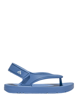 FitFlop Kids' iQushion Back Strap Flip Flops, Regata Blue, Regata Blue