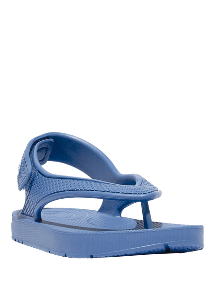 FitFlop Kids' iQushion Back Strap Flip Flops, Regata Blue - view 2, Regata Blue