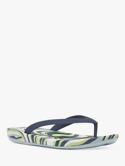 FitFlop Kids' Marble Swirly Flip Flops, Vintage Indigo - view 2, Vintage Indigo