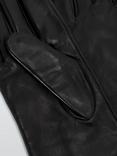 John Lewis Long Length Leather Gloves, Black