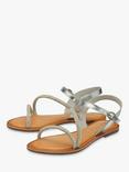 Ravel Kirkwall Leather Flat Sandals, Silver, Silver