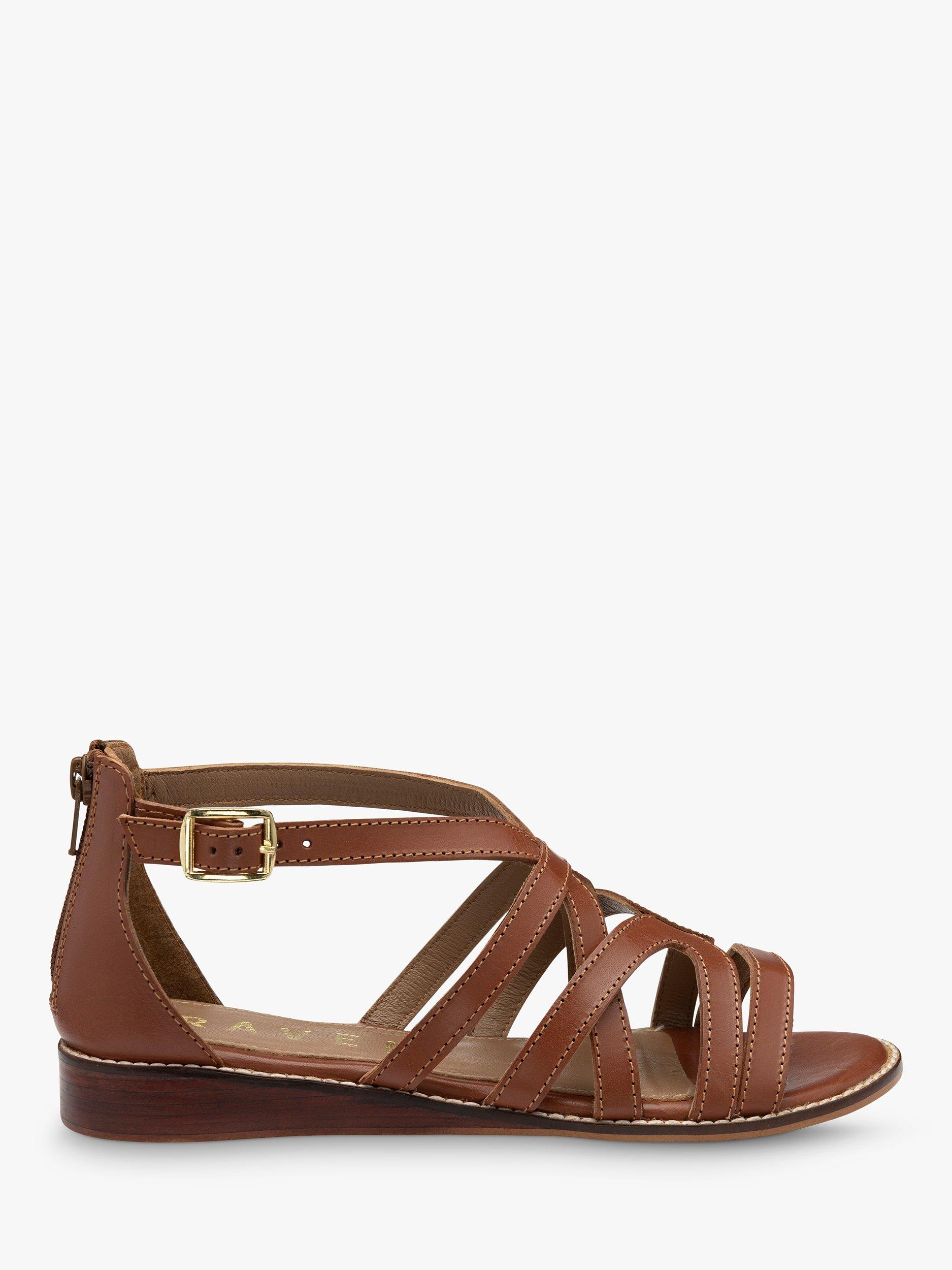 Ravel Montrose Leather Open Toe Sandals, Tan