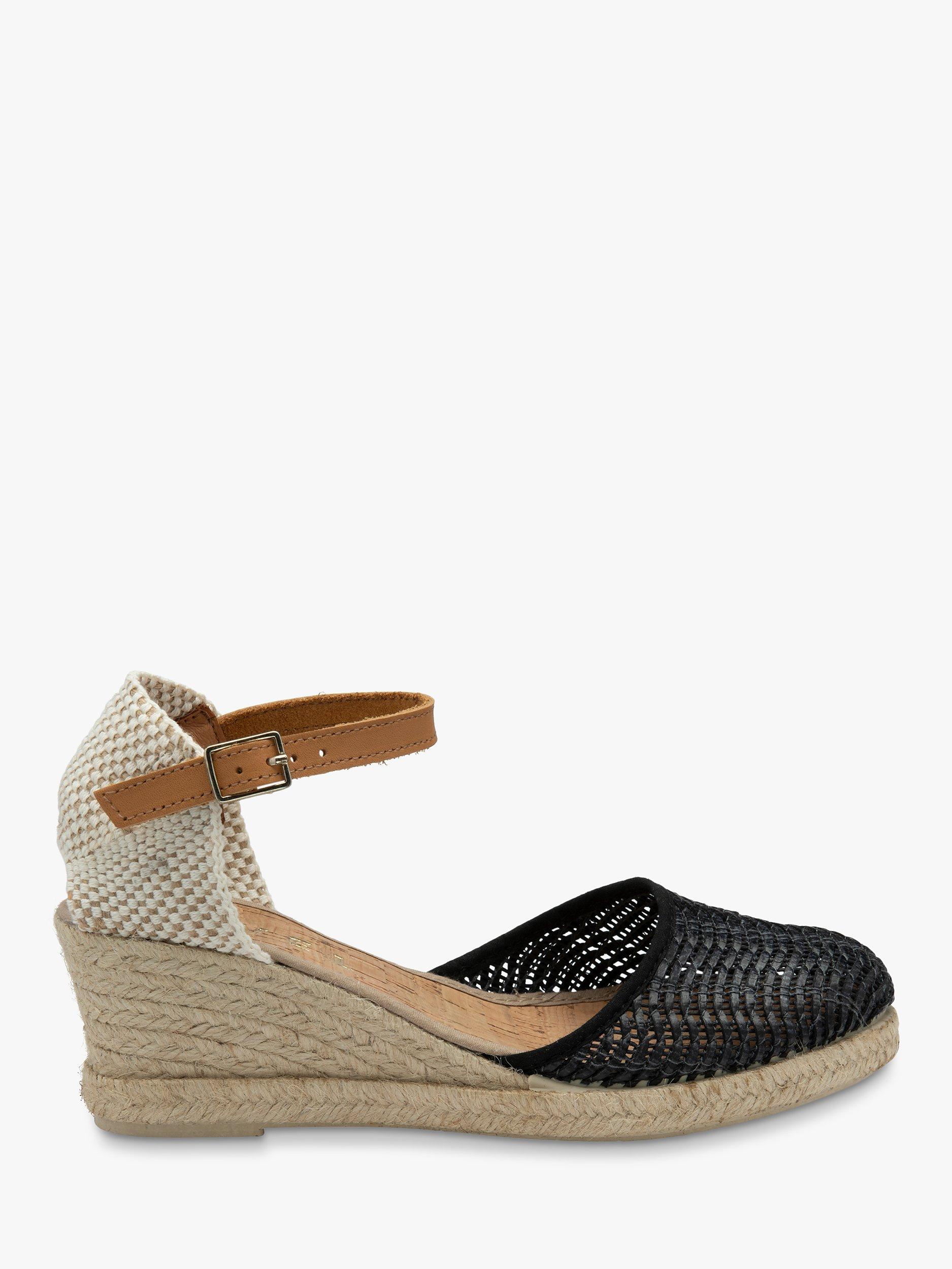 Product image 1 of 4, which shows Ravel Noa Wedge Sandals, Black, 5