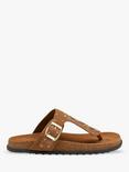 Ravel Denby Suede Toe Post Sandals, Tan