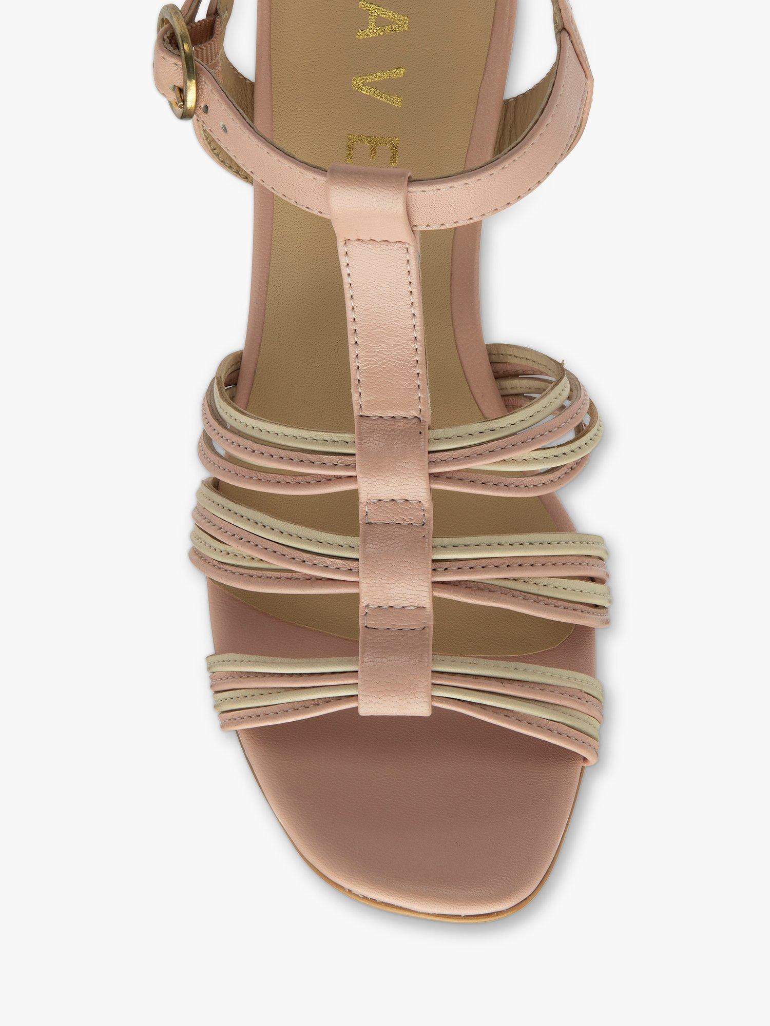 Product image 4 of 4, which shows Ravel Lagan Leather Wedge Sandals, Pink, 3