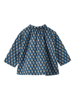 Caramel Baby Aloe Cotton Shirt, Twill Geo Print - view 2, Twill Geo Print