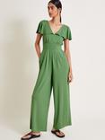 Monsoon Ronda Ruffle Jumpsuit, Green