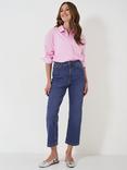 Crew Clothing Crop Straight Leg Jeans, Denim Blue