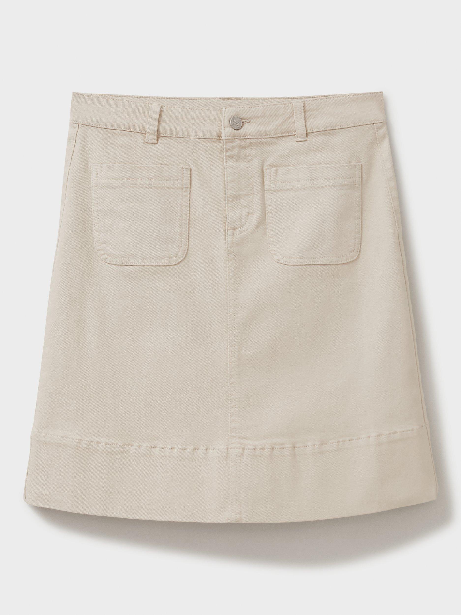 Product image 4 of 5, which shows Crew Clothing Analee Skirt, Beige, 8