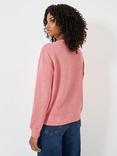 Crew Clothing Pigment Dyed Crew Neck Sweatshirt, Coral