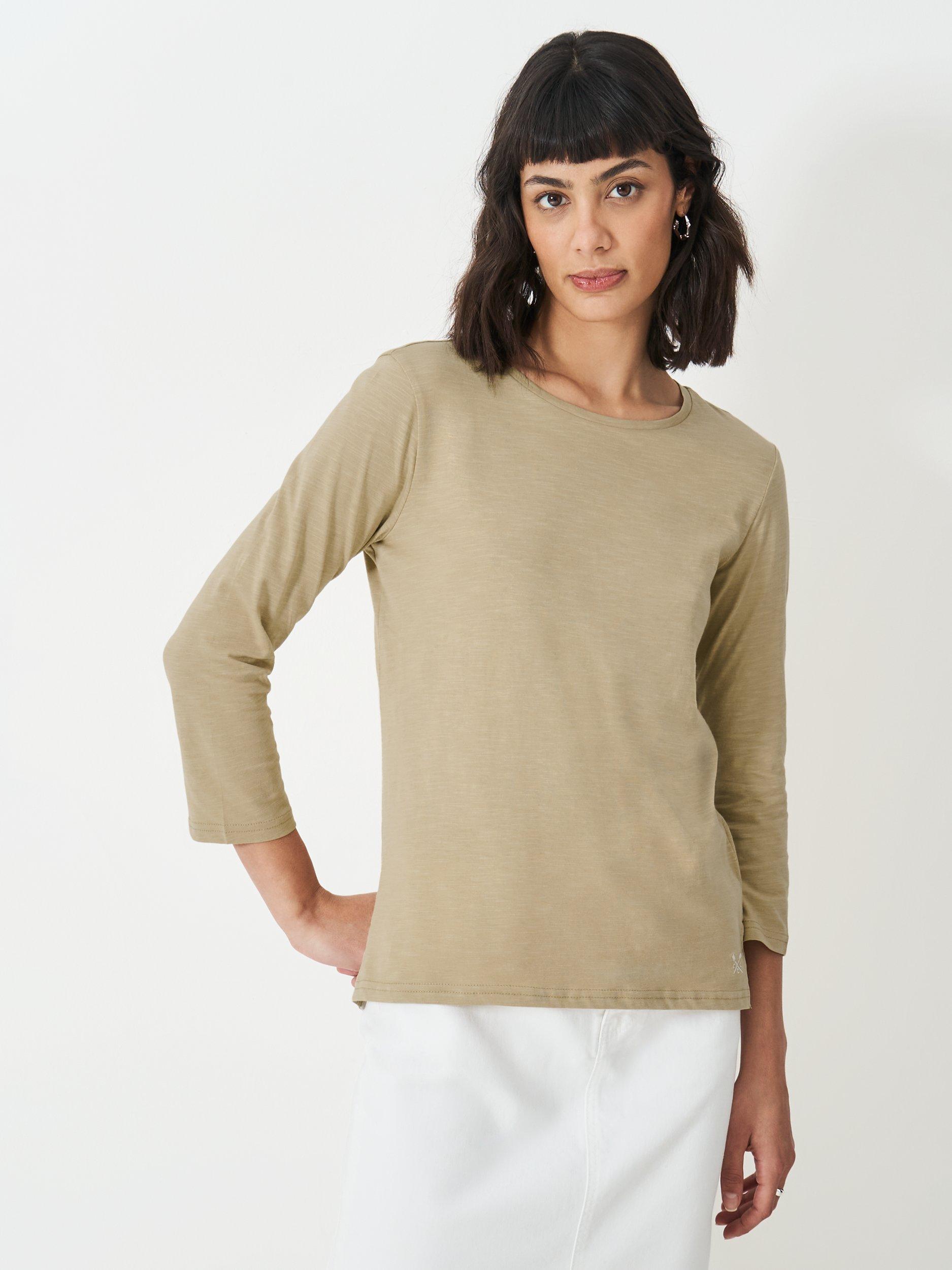 Crew Clothing Perfect Slub Scoop Neck Top