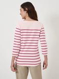 Crew Clothing Ultimate Breton Stripe Top, Pink/Multi