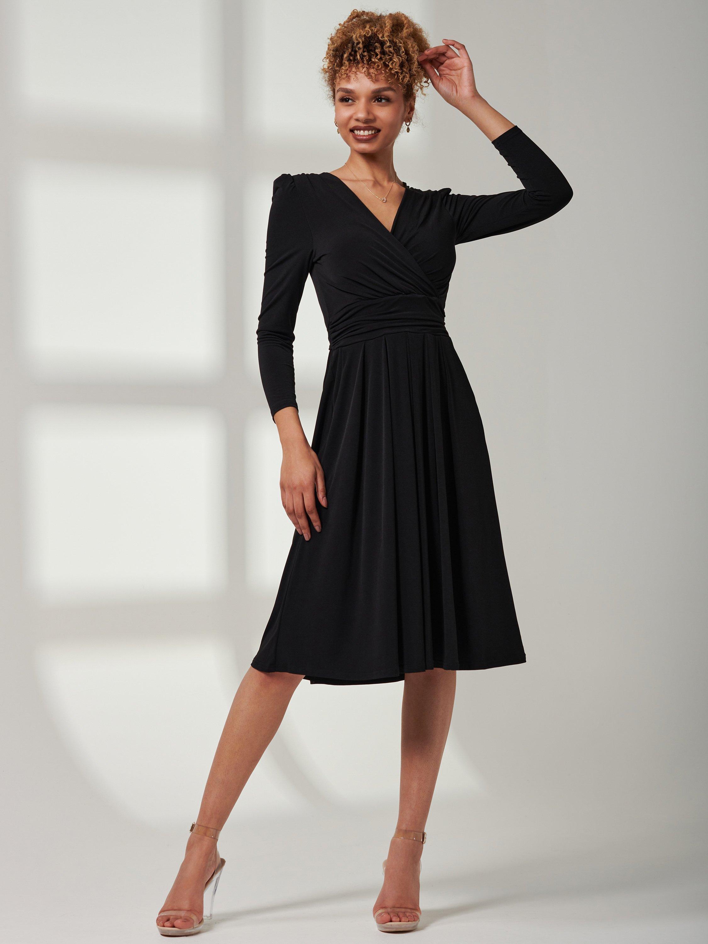 Long sleeve jersey midi dress deals