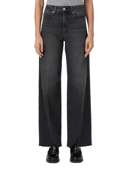 PAIGE Anessa Wide Leg Jeans, Viper Black Distress - view 2, Viper Black Distress