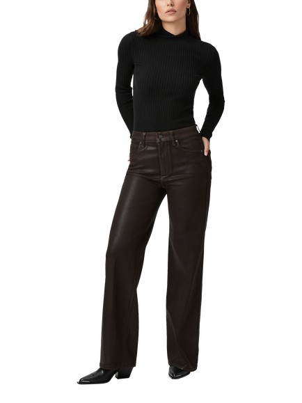 PAIGE Sasha Wide Leg Jeans, Chicory Coffee, Chicory Coffee