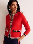 Boden Holly Knitted Jacket, Hot Pepper Red