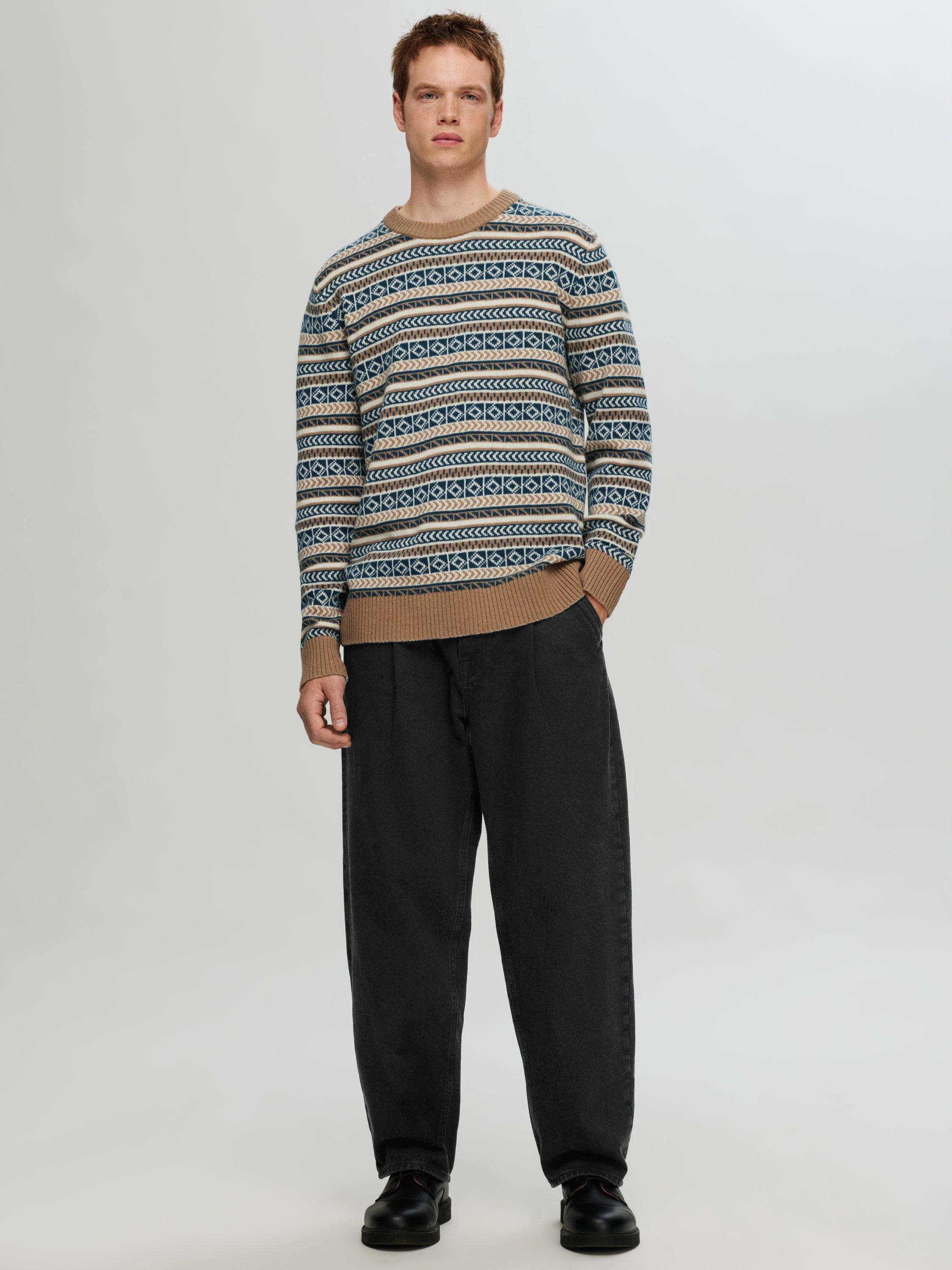 Selected Kobe Loose Fit Jeans, Black Denim