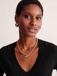 Boden Eva Cashmere V-Neck Jumper, Black