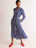 Boden Kate Geometric Shirt Dress, Blue