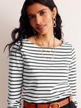 Boden Ella Breton Stripe Long Sleeve Top