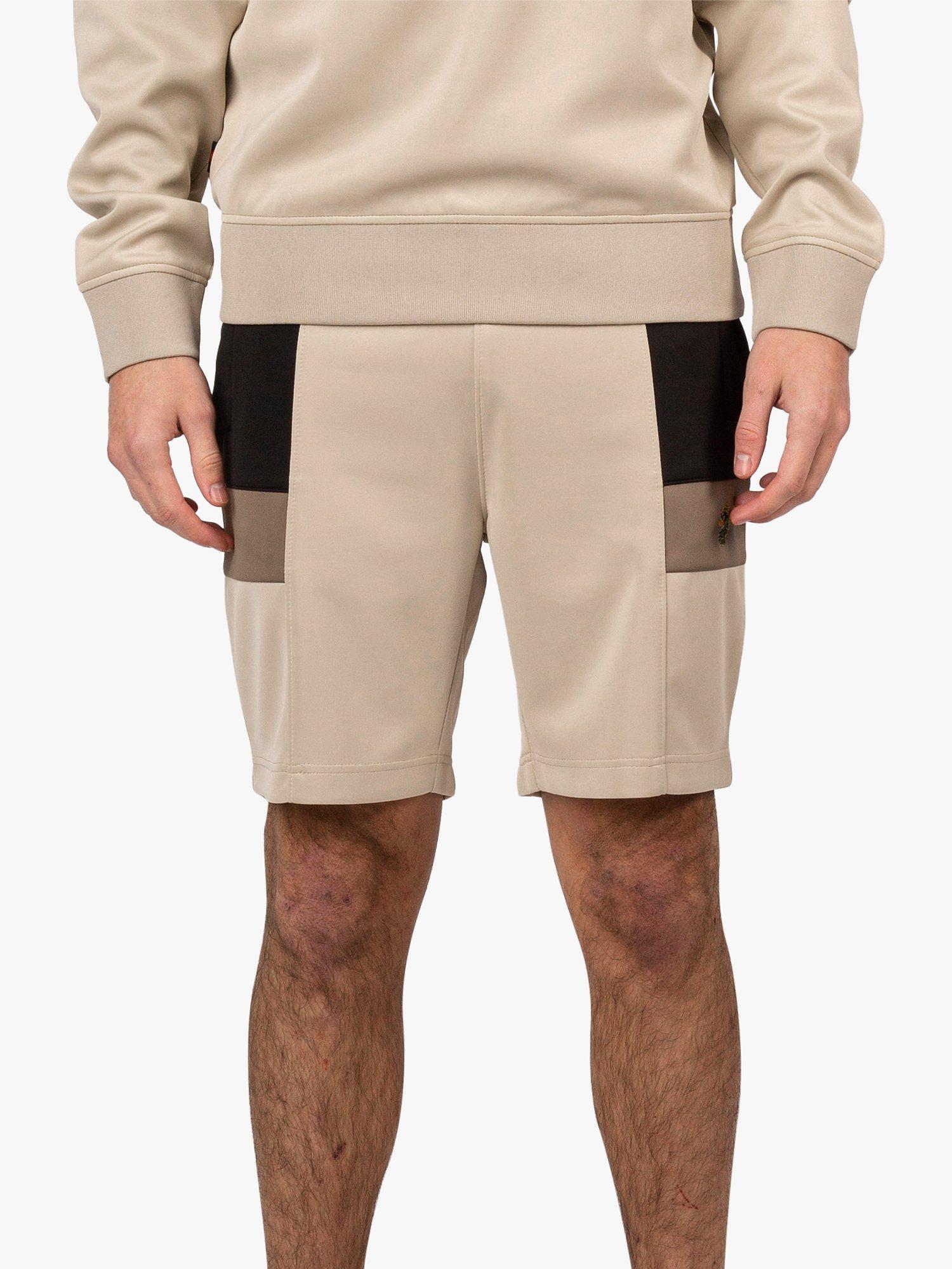 LUKE 1977 Jersey Sweat Shorts, Stone/Multi