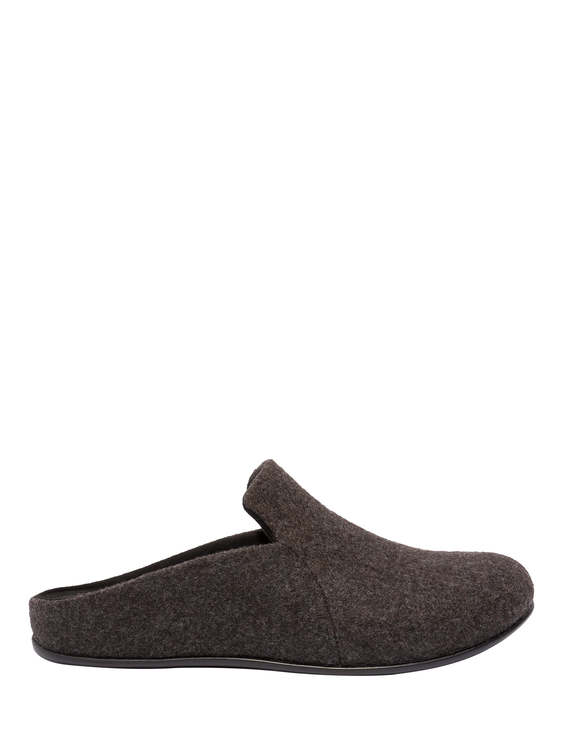 FitFlop Chrissie II E01 Haus Felt Mule Slippers, Black