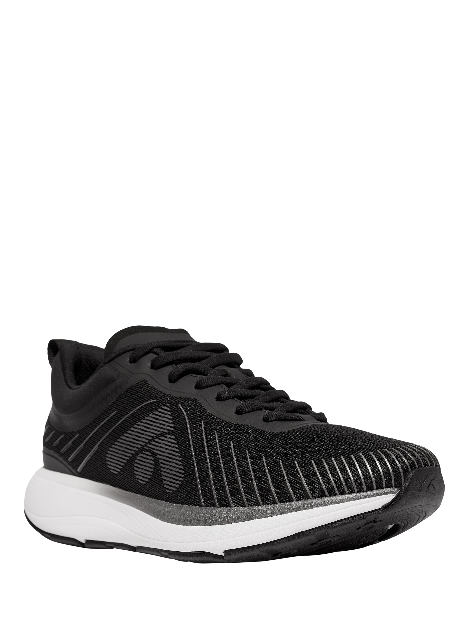 Product image 2 of 4, which shows FitFlop FF Runner Metallic Detail Mesh Sports Trainers, Black, 3