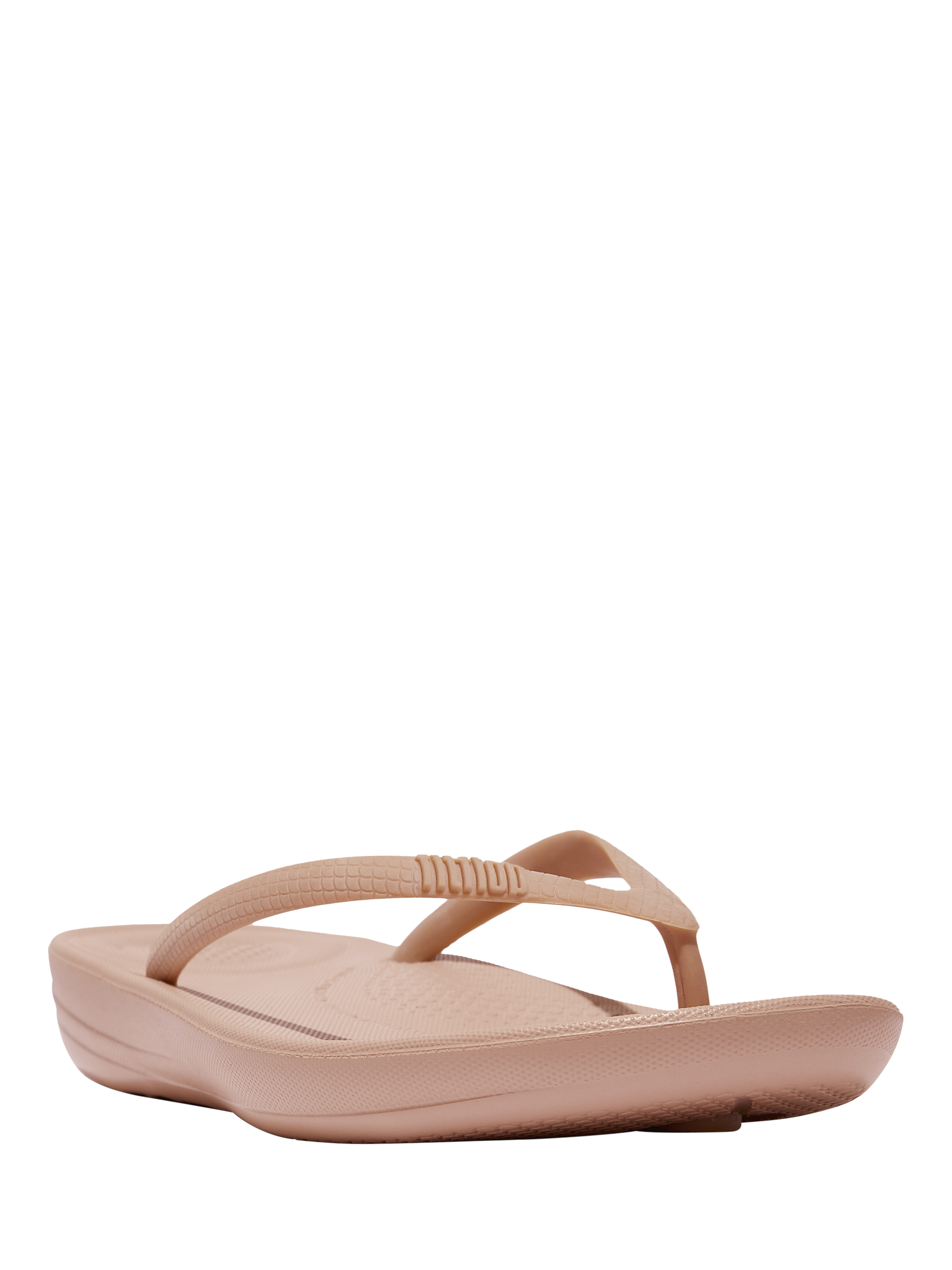 FitFlop IQushion Ergonomic Flip Flops, Beige, 3