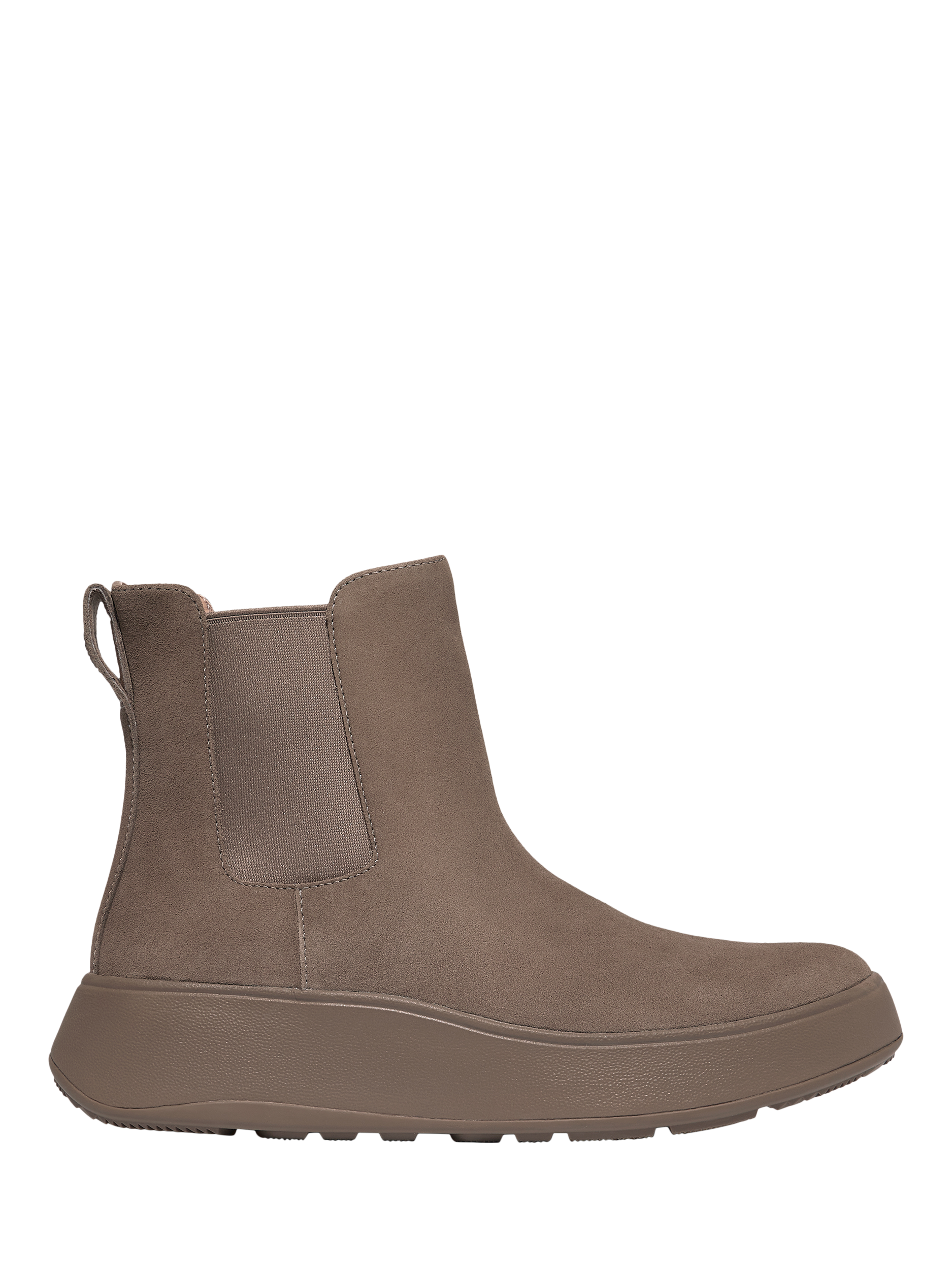 FitFlop F-Mode Suede Flatform Chelsea Boots, Grey