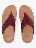 FitFlop Lulu Glitter Flip Flops, Raspberry